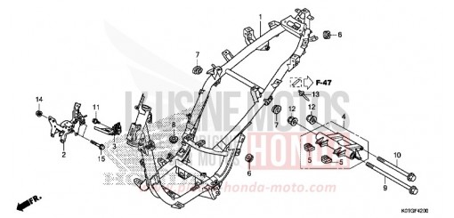 CARROSSERIE DE CHASSIS SH125ADG de 2016